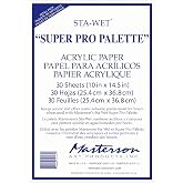 Masterson Sta-Wet Super Pro Acrylic Film Refill, 10 X 14.5 inches, Package of 30 (1216.1)