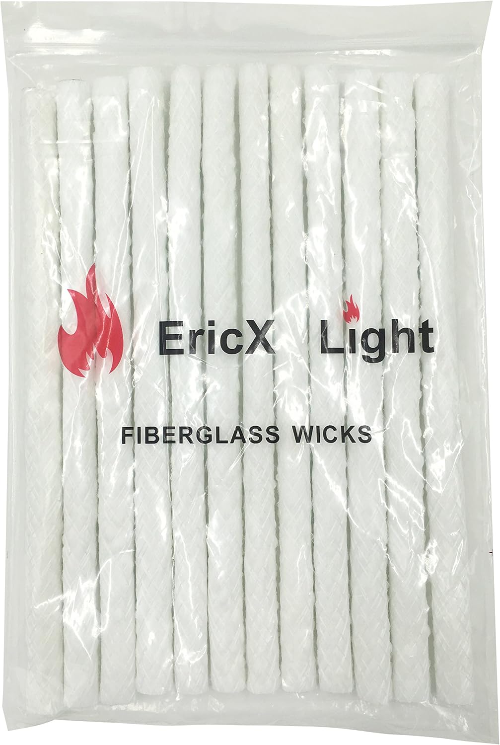 Candles & Holders - EricX Light Long Life Fiberglass Replacement Wicks for Tiki Torch - 12 Piece - 0.5 by 9.85 Inch