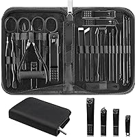 Nail Clippers Set, 26 Piece Manicure Set & Pedicure Kit, Stainless Steel Fingernail & Toenail Clipper Cutters, Professional N