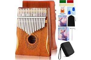 Kalimba 17 Keys Thumb Piano - Portable Finger Piano Professional Musical Instrument for Kids Adults