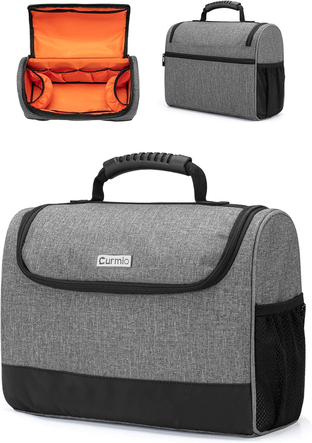 CURMIO Bartender Kit Bag, Portable Travel Carrying Bag with Rubber