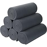 Special SG Glory Fleece Throw Blankets Bulk Fleece Blankets Solid Wholesale Lightweight Warm Soft for Pet Bed Sofa Couch Office Wedding Gifts Travel Seasons (Mineral Grey,Pack of 6 50x60 Inches)