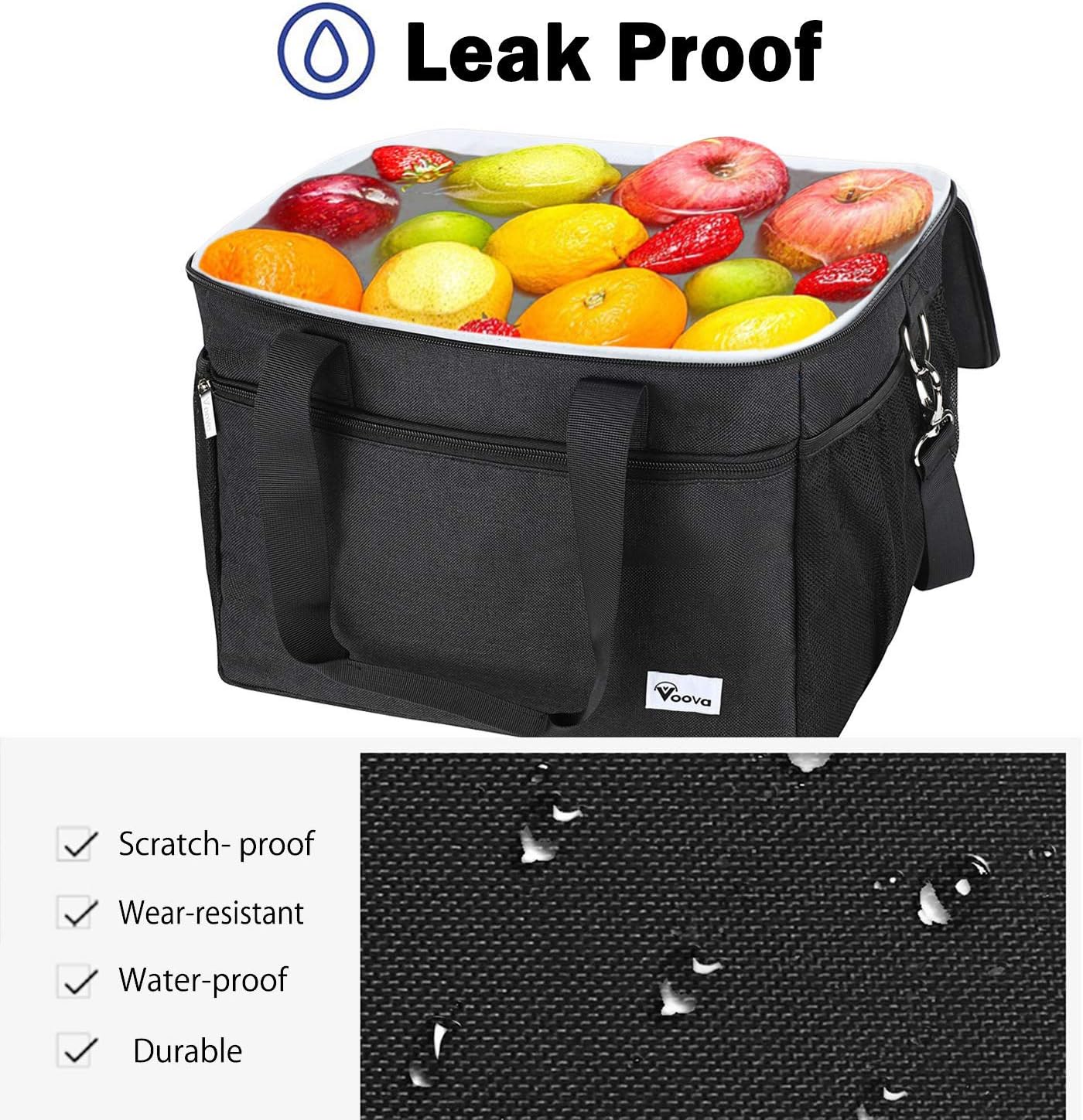Voova Cooler Bag 50-Can (30L), Large Collapsible Cool Bag, Insulated Picnic Lunch Bag Box Soft Sided Wine Cooler Boxes - Image 4