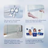 HNNHOME Bath Shower Screen Door Seal Strip 4-6mm Glass up to 14mm Gap 870mm view 6