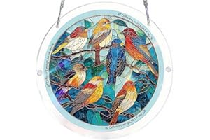 Acrylic Puzzles Suncatcher Window Hanging - DIY Suncatcher Kits for Adults,83 Pieces Suncatchers Stained Glass Acrylic Puzzle