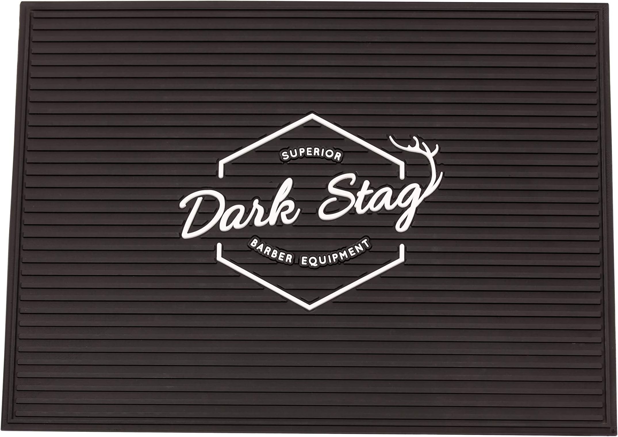 Dark Stag Rubber-PVC Polymer Barber & Hairdressing Tool & Accessory Station Mat