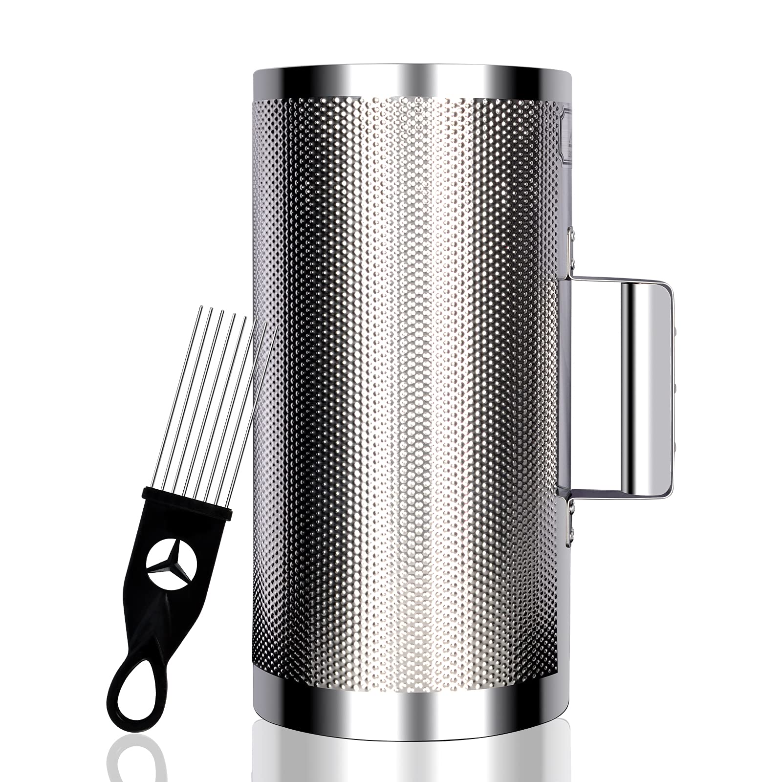 EASTROCK Stainless Steel Guiro 6"x12" Latin Percussion Instrument with Scraper Image