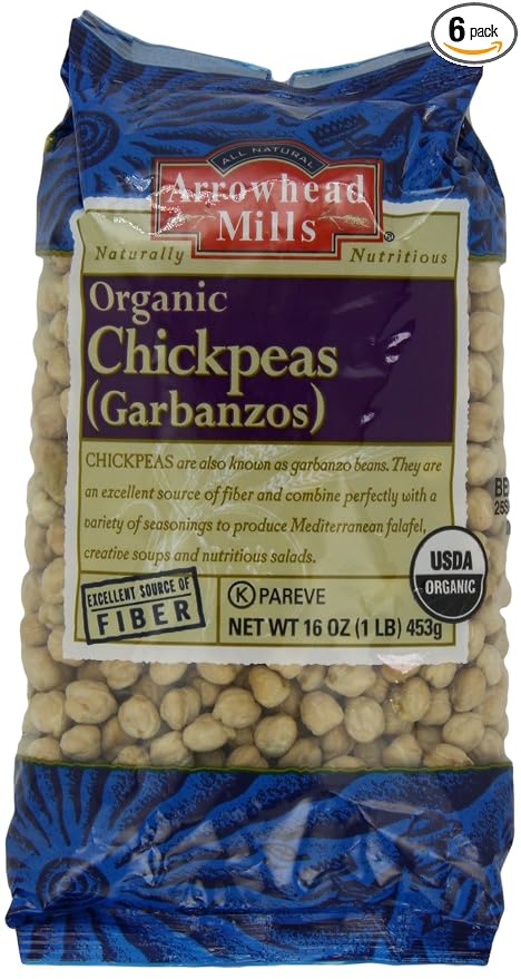 Arrowhead mills Organic chickpeas (garbanzos) (074333476542)