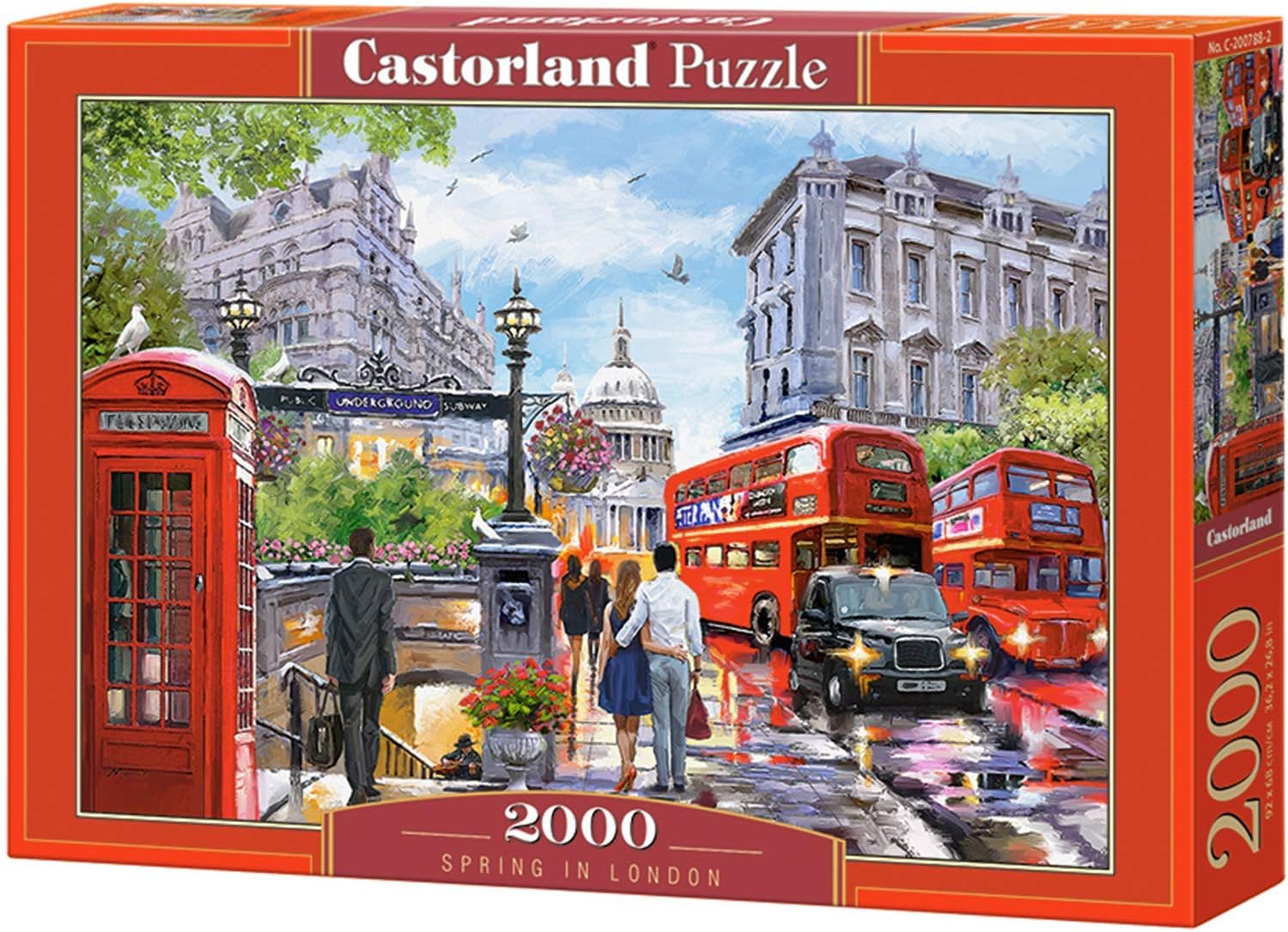 Puzzles for Adults – 2000 Piece Jigsaw Puzzle - Spring in London - City Puzzle - London Puzzle - Europe Puzzle - Jigsaw Puzzzle for Adults - Puzzle Scenery