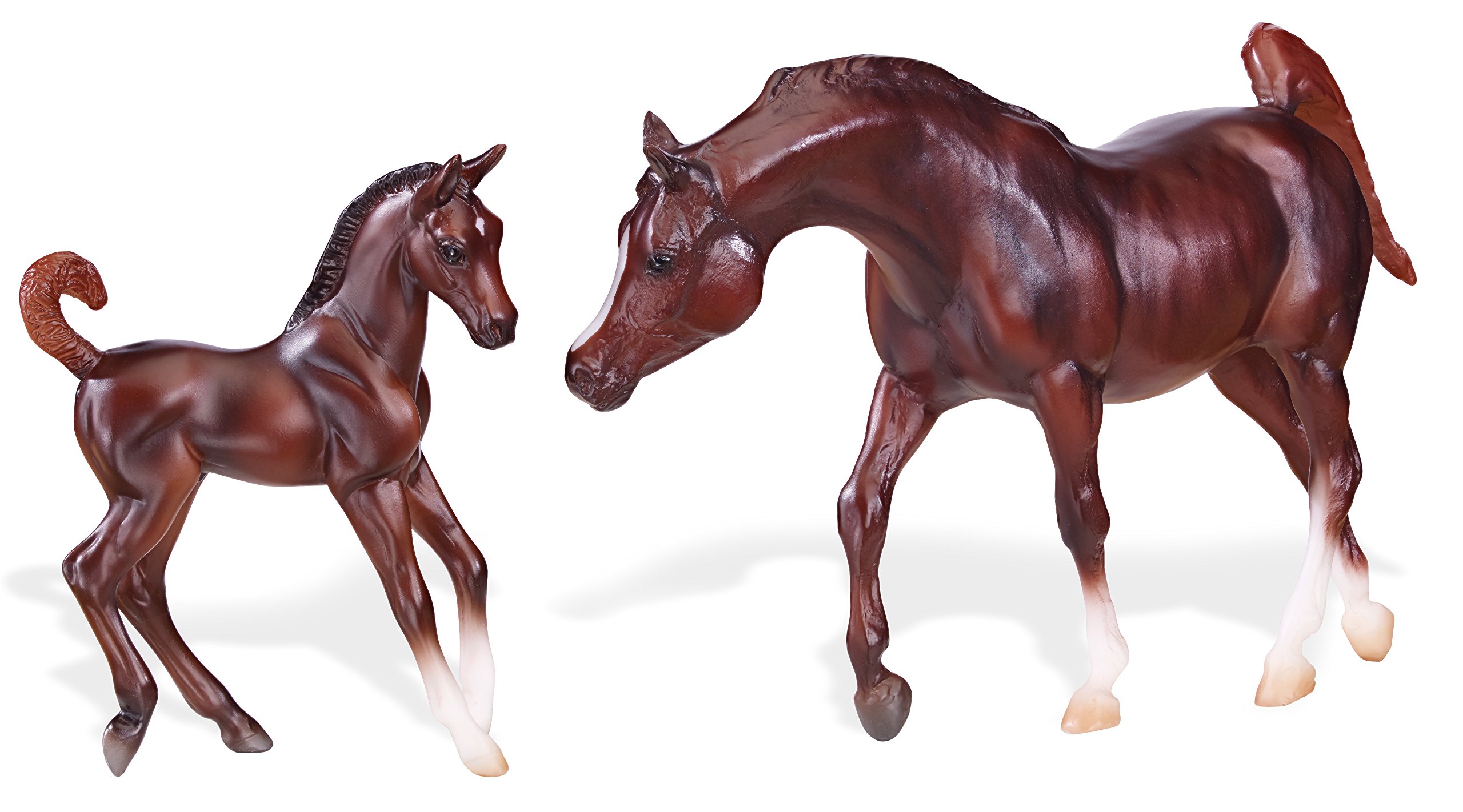 Dolls Breyer Classics Chestnut Arabian Horse & Foal Toy Set was