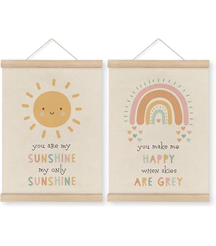 Pegatina De Pared Extraíble Para Niños - Letras 'You Are My Sunshine', 33x56cm, 16 Colores