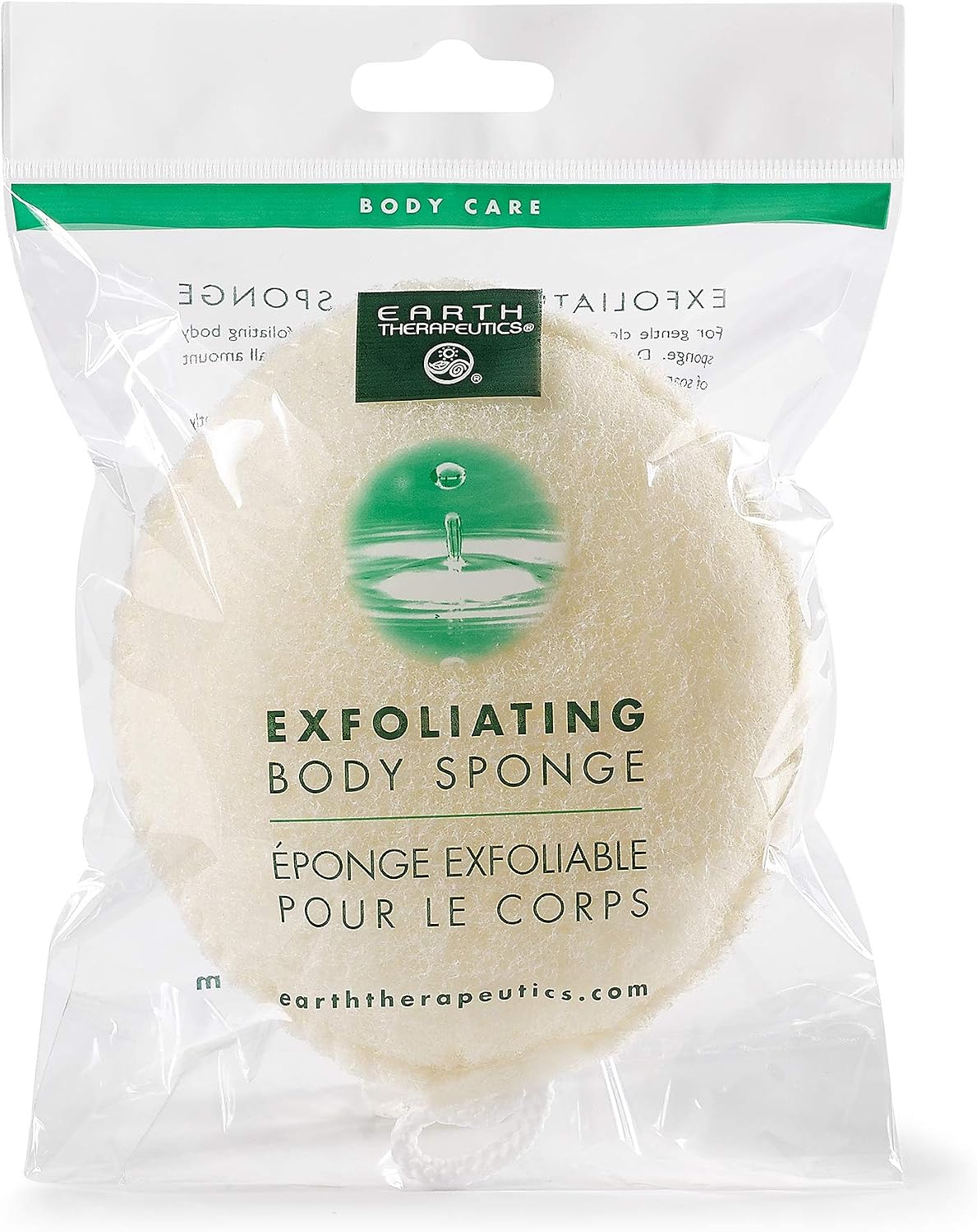 Earth Therapeutics, Exfoliating Body Sponge, Light Brown