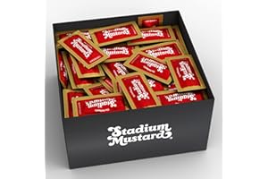 The Authentic Stadium Mustard. From Cleveland's Famed Municipal Stadium. Bulk Single Serve Spicy Brown Mustard Packets. The Classic Condiment for Hot Dogs and Hamburgers. Gluten Free, Sugar Free, Kosher, Fat Free 0.2oz (Pack Of 500)