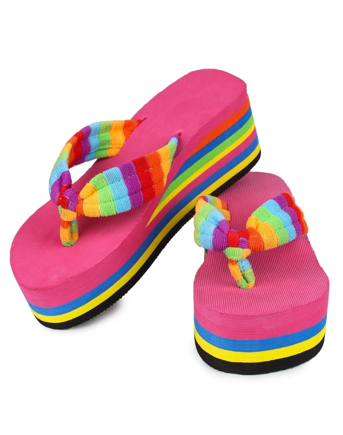 do bhai women's synthetic flip flops