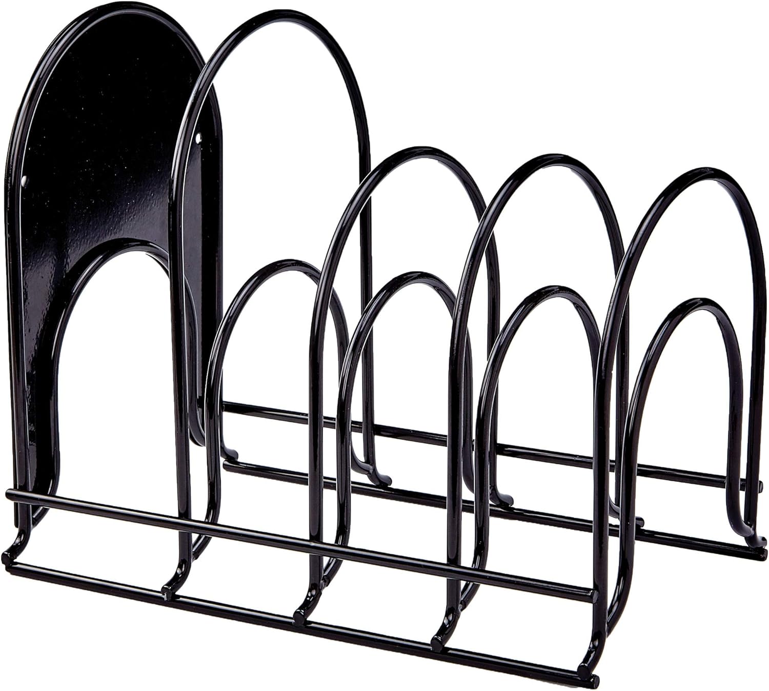 Heavy Duty Pan Organizer, 5 Tier Rack - Holds up to 50 LB - Holds Cast Iron Skillets, Griddles and Shallow Pots - Durable Steel Construction - Space Saving Kitchen Storage - No Assembly Required: Kitchen & Dining
