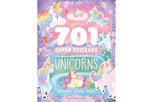 701 Super Stickers Unicorns: Fully Recyclable with Sticker Scenes, Coloring, and Activity Pages