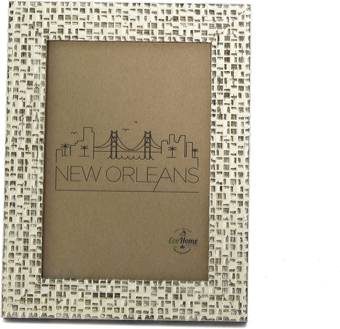 4x6 Picture Frames Distressed Gold Mount Desktop Display, Frames by