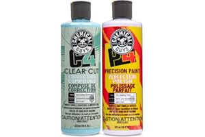 Chemical Guys C4 Clear Cut Correction Compound & P4 Precision Polish Kit (Safe for Cars, Trucks, SUVs, RVs, Motorcycles, & Mo