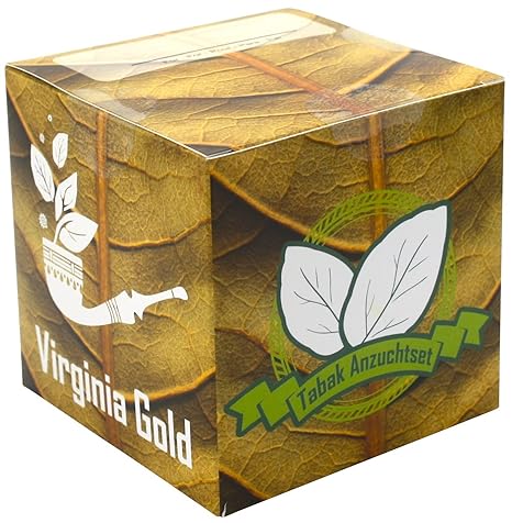 Geschenk-Anzuchtset Tabak - Echte Virgina Gold Tabaksamen - Nicotiana tabacum - Geschenk Für Raucher - Witziges Geburtstagsge