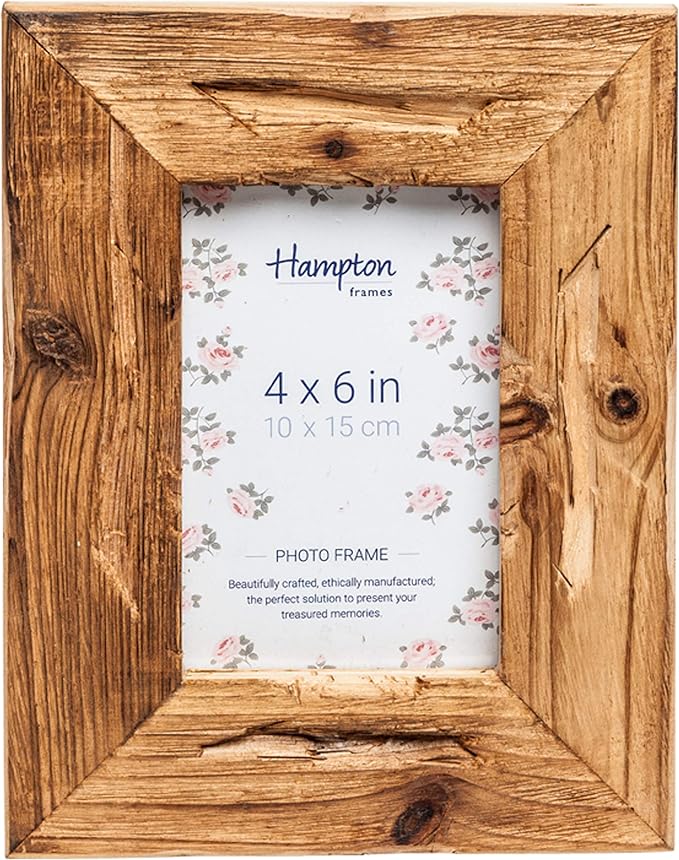 Hampton Frames DRIFTWOOD Uniquely Distressed Wood Photo Frame Shabby