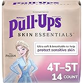 Pull-Ups Girls' Skin Essentials Potty Training Pants, Training Underwear, 4T-5T (38-50 lbs), 14 Ct