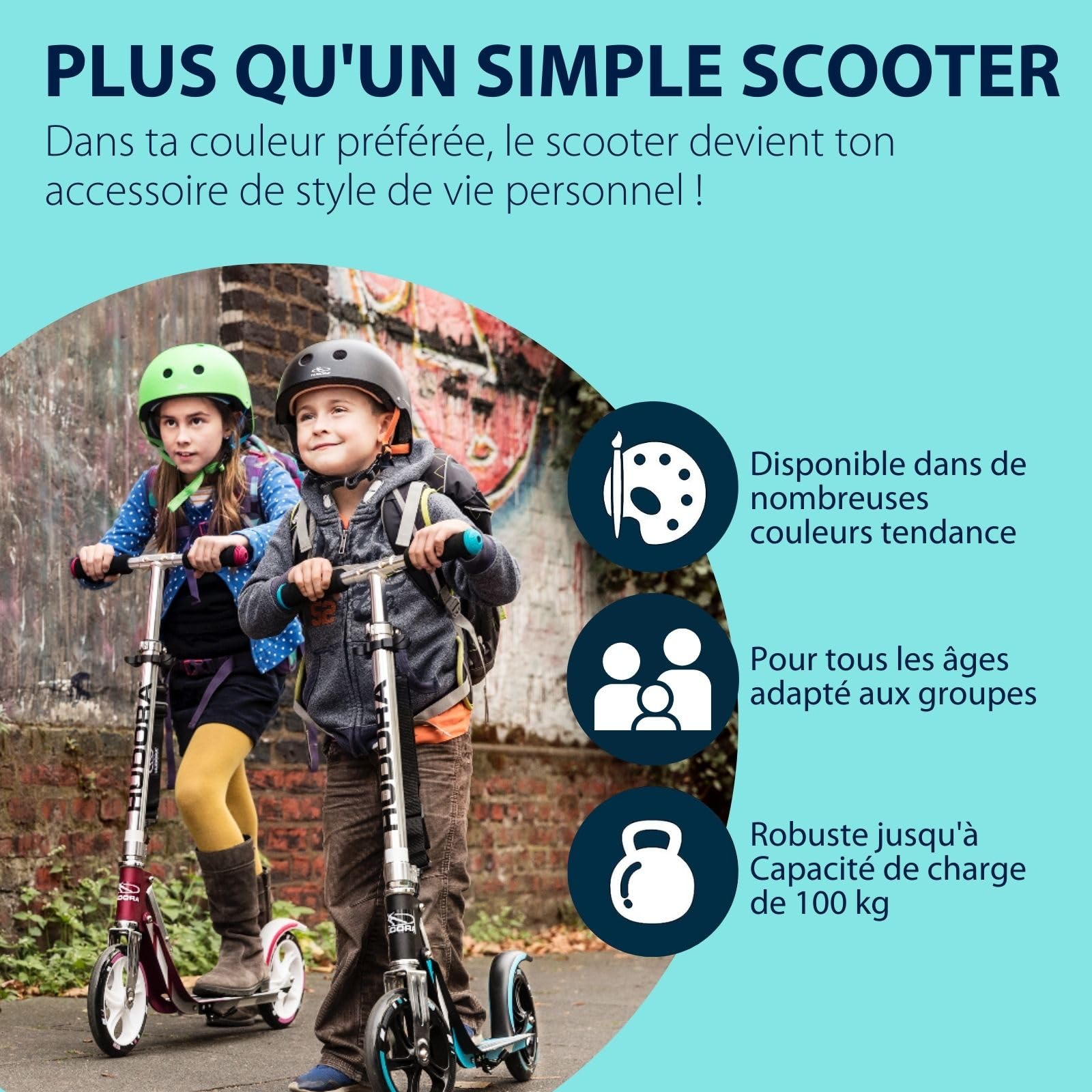 HUDORA Big Wheel Scooter 205 - Tret-Roller