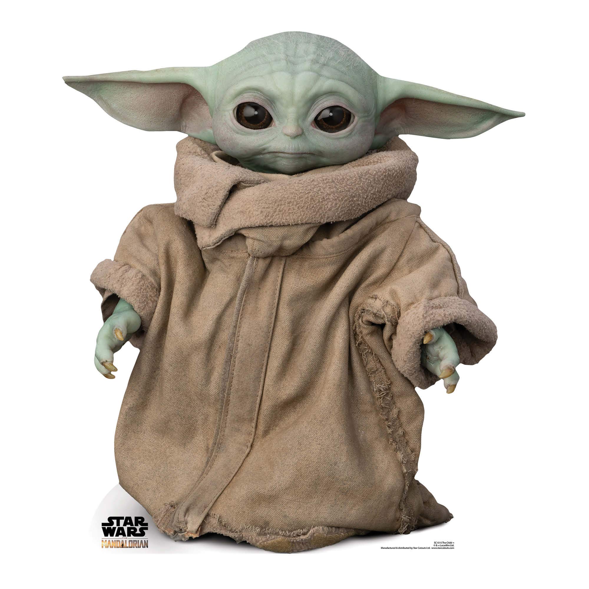 SC1515 Grogu Star Cutouts The Child Baby Yoda Gift Star Wars Decoration Cardboard Cutout Lifesize Star Wars The Mandalorian Force-Sensitive Foundling โ image 1