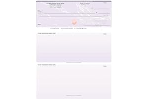 ABC CHECK PRINTING ABC Printed Business Checks Compatible w/Quick Books on Top, Blue Marble (100 Sheets)