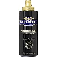 Ghirardelli Chocolate Sauce, Black Label 16oz Squeeze Bottle (Pack of 2)