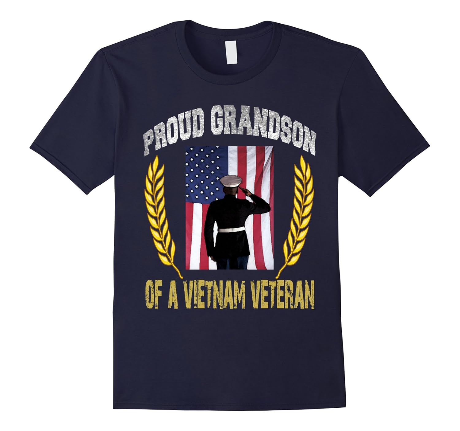 Proud Grandson Of A Vietnam Veteran T-Shirt-ANZ