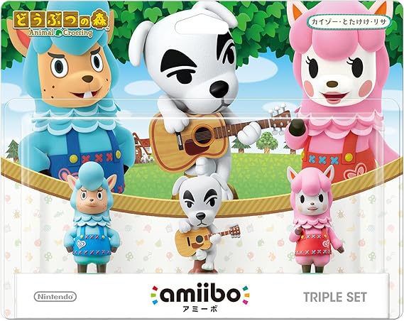 Amazon Com Amiibo Triple Set Kaizo Totakeke Lisa Compatible With Animal Crossing Series Nintendo Wii U Nintendo 3ds Toys Games