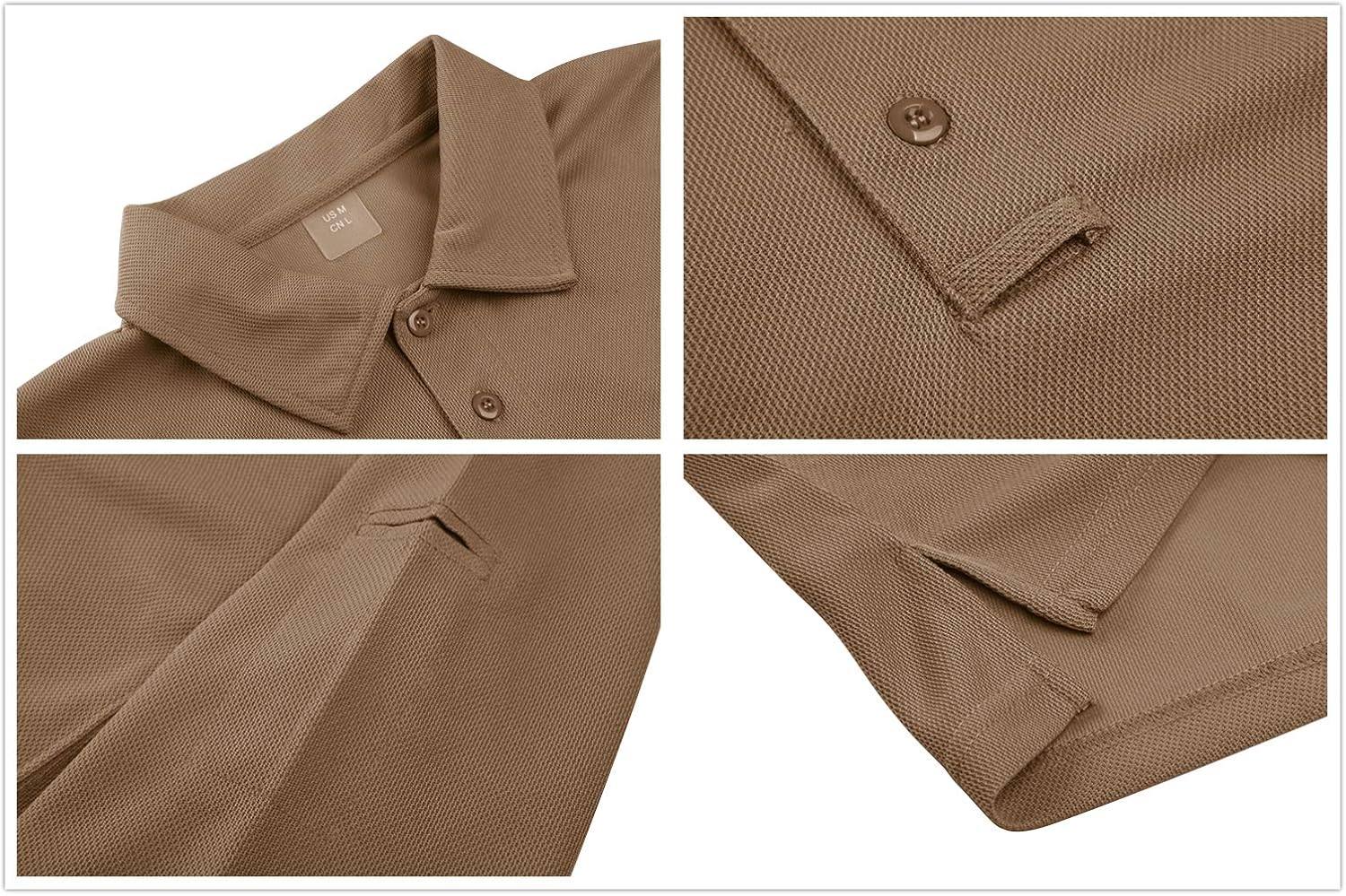 MAGNIVIT Men's Military Long Sleeve Shirt Outdoor Performance Tactical Army Combat Polo Shirts at  Men’s Clothing store