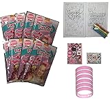 Set of 8 JoJo Siwa Grab n Go Play Pack + 8 Bracelets Play Fun Party Favors Girls Birthday Crayons Stickers