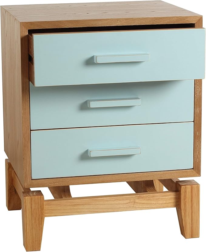 Porthos Home Antique Revival Keegan Modern Side Table Natural End Tables