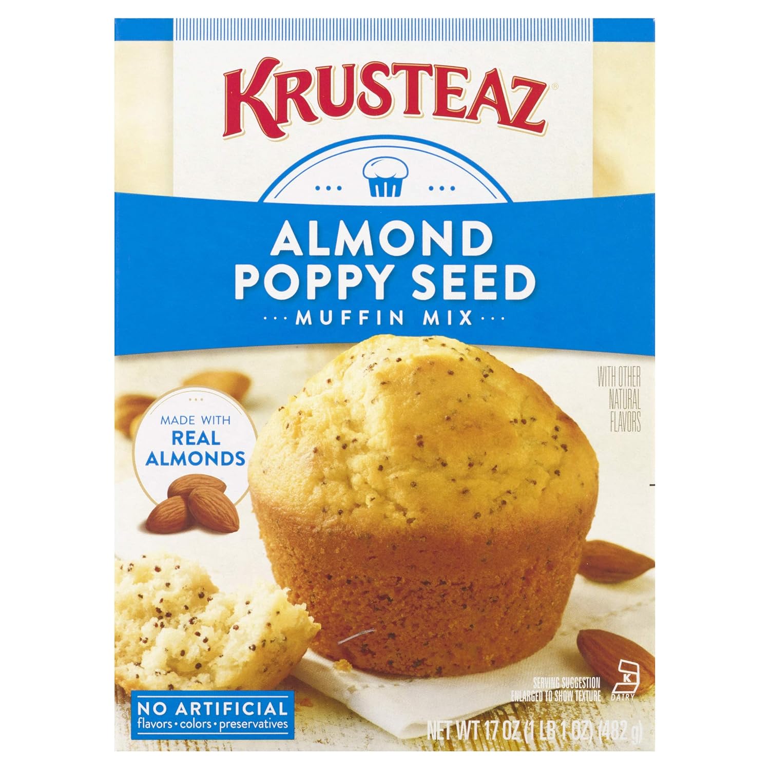 Krusteaz Muffin Mix, Banana Nut, 15.4 oz Prime Pantry