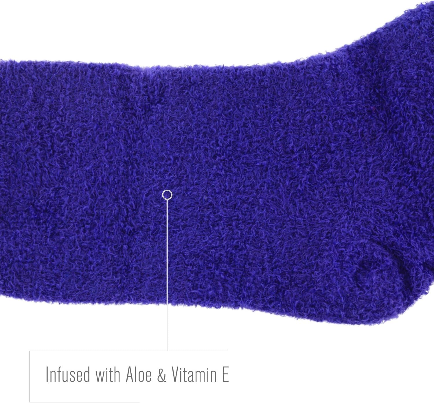 Airplus Aloe and Vitamin E Infused Moisturizing Socks, Women's Size 5-11, 1-Pair, Colors May Vary: Health & Personal Care