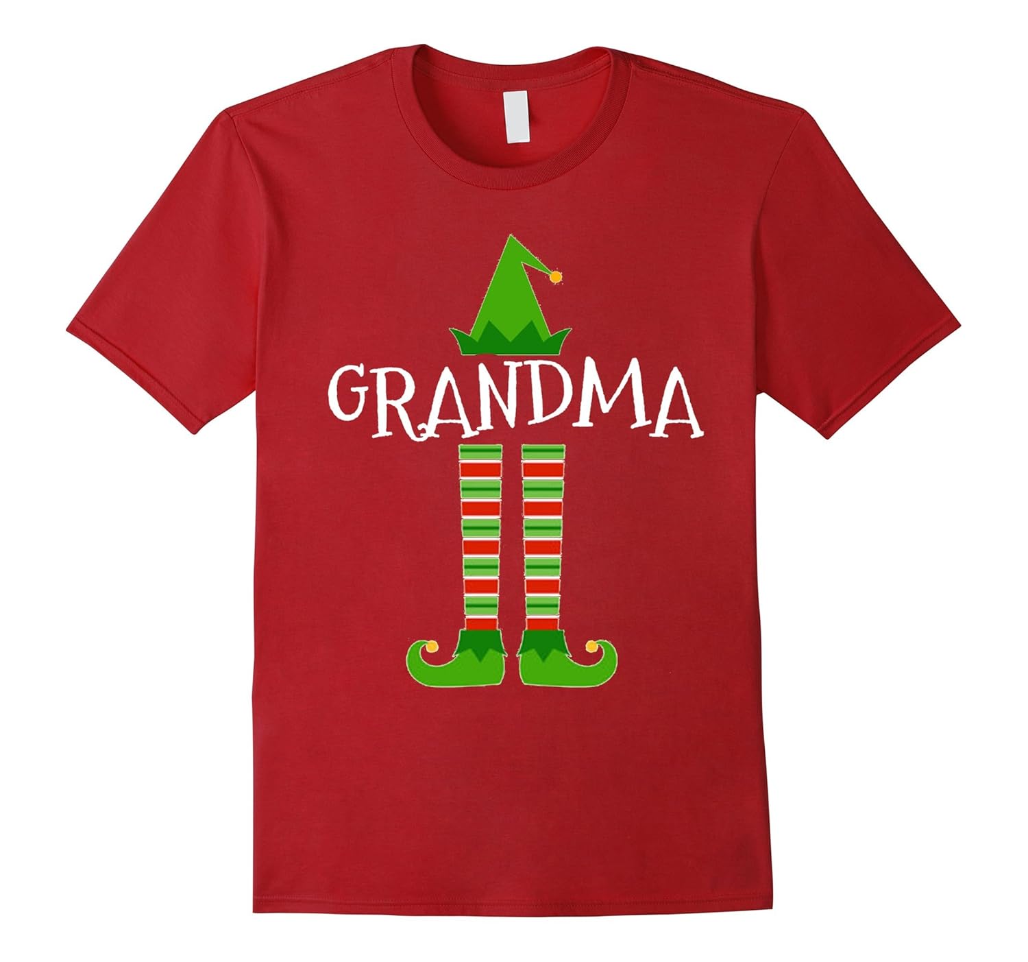 Grandma Elf Matching Family Group Christmas T Shirt-ANZ