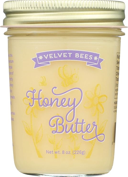Velvet Bees, Butter Honey, 8 Ounce Grocery & Gourmet Food