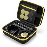 Againmore Carrying Case Compatible with Fanttik T1 Max Soldering Iron Kit | EVA Shell with Oxford Exterior, Molded Tray, Mesh Pocket, Dual Zippers and Reinforced Handle for Work, Black, Case Only