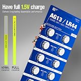 5 Plus LR44 AG13 A76 357 SR44 1.5V Alkaline Button Cell Batteries 10 Pack view 5