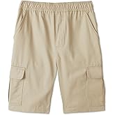 French Toast Boys' Pull-On Twill Cargo Shorts