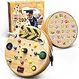 Busy Board,Montessori Toys for 1-6 Year Old,Toddler Toys Switch Board Wooden LED Light Up Toys with Shape Sorter,Educational Travel Activity Baby Kids Sensory Toys for Fine Motor Skills Development