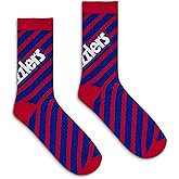 Tee Luv Men's Twizzlers Socks - Retro Candy Logo Striped Crew Socks (Red/Blue)