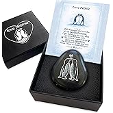 Faythory Cute Penguin Love Pebble – Romantic Penguin Stone Gift for Boyfriend, Girlfriend, or Fiancé, “I Love You” & “Will You Marry Me” Proposal Keepsake, Unique Valentine’s Day Gift for Him & Her
