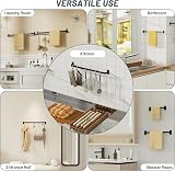 Mooche 40CM Stainless Steel Towel Rail Wall Mounted SUS304 Single Bar view 9