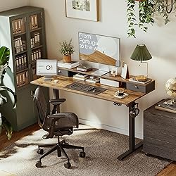 Agilestic Electric Standing Desk with 2 Drawers, 48
