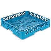 Carlisle FoodService Products Opticlean Flatware Rack Dishwashing Tray for Kitchens and Restaurants, Plastic, 18.25 Inches, Blue