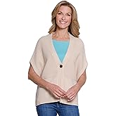 MULTIPLES Women's Cuffed Dolman 1-Button Front Cardigan Sweater