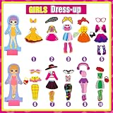 Toyssa Magnetic Dress Up Dolls Wooden Fashion Design Pretend Play Educational view 3