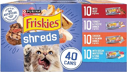 Purina Friskies comida húmeda para gatos, trozos con res, pavo y pollo — Comida para gatos